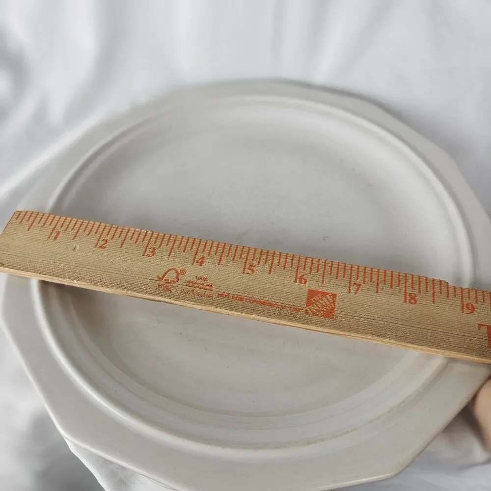 (2) Pfaltzgraff Heritage White Dinner Plates - 10-3/8” Diameter These - Set of 2